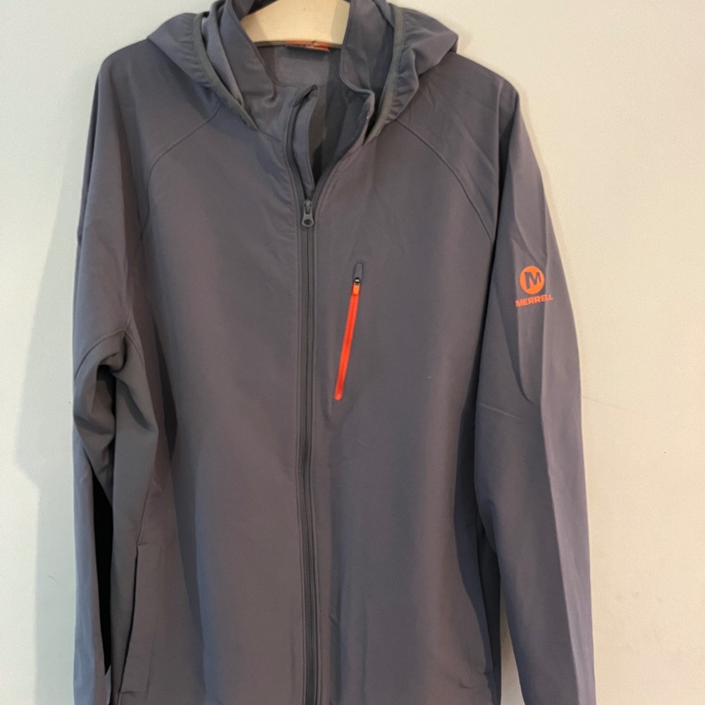 Merrell Hooded Soft Shell Rain Jacket, Women's Xl… - image 1